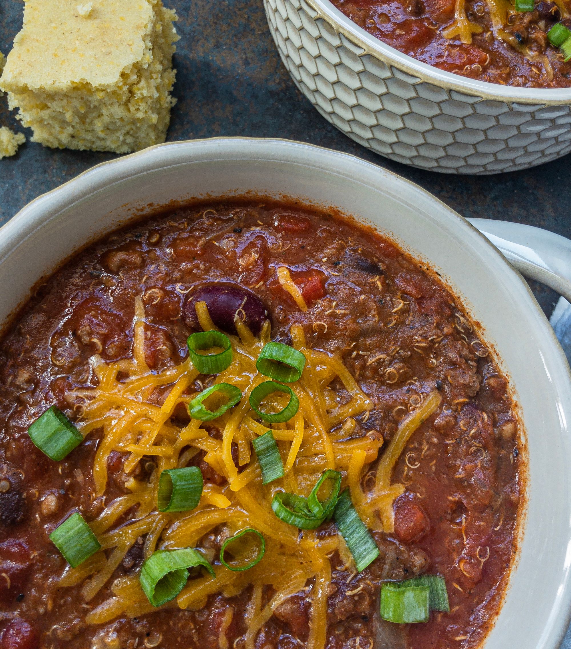 Slow Cooker Quinoa Chili